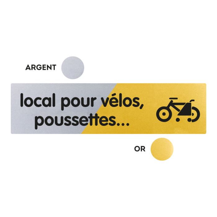 [⚠Déstockage] PLAQUETTE 170X45 PLEXI CLASSIQUE LOCAL POUR VELOS, POUSSETTES