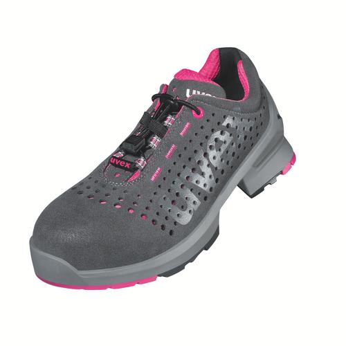 [8561.8-35] 85618 - uvex 1 ladies Chaussures basses S1  gris, rose Largeur 11 (35)