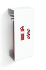 [XYLO-WOLF] XYLO-WOLF FIRE LARGE FEUERLOESCHER-ABDECKUNG / COUVERTURE D'EXTINCTEUR 35X24X72 CM RAL 9010Feuerlöscher-Abdeckung