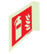 [F1631-200] SIGNALISATION PICTO EXTINCTEUR DRAPEAU 200X200 TYPE 2