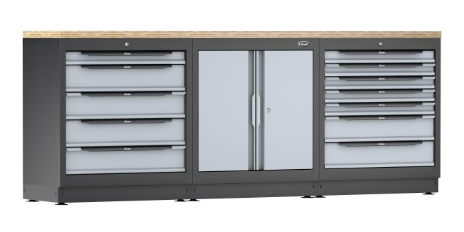 [V6000-3P1XL] VIGOR - Combinaison armoire murale ∙ pack de démarrage ∙ bois