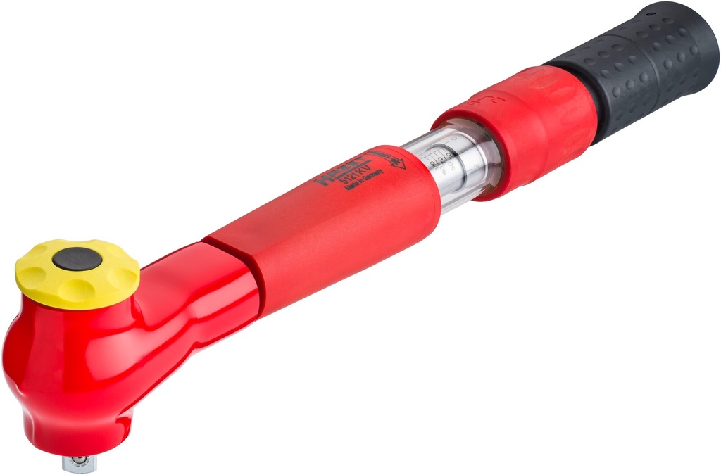 [5121KV] HAZET - Clé dynamométrique ∙ avec isolation de protection ∙ SYSTÈME 5000KV (avec carré traversant) ∙ précision ± 4 % ∙ 5108KV ∙ ±6 % ∙ 2 – 120 Nm