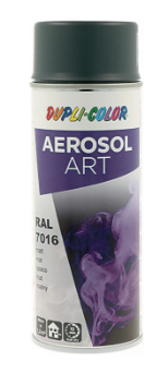[4000363040] Bombe de peinture colorée AEROSOL Art gris anthracite mat RAL 7016 400 ml bombe aérosol