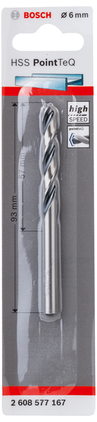 [2608577167] Foret metal HSS PoinTeQ 6mm