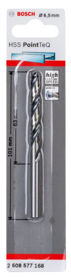 [2608577168] Foret metal HSS PoinTeQ 6,5mm