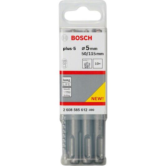 [2608585612] Foret SDS-Plus-5 pour perforateur, 5 x 50 x 115 mm 10x