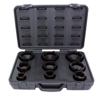 [450.5000] KS Tools COFFRET DE 9 DOUILLES À ERGOTS POUR ÉCROUS DE MOYEUX