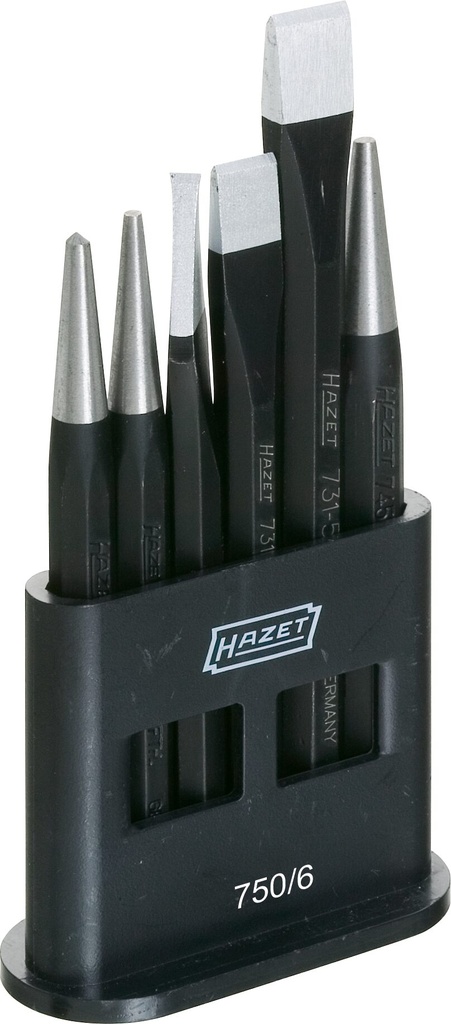 [750/6] HAZET - Jeu de burins · chasse-goupilles · pointeaux