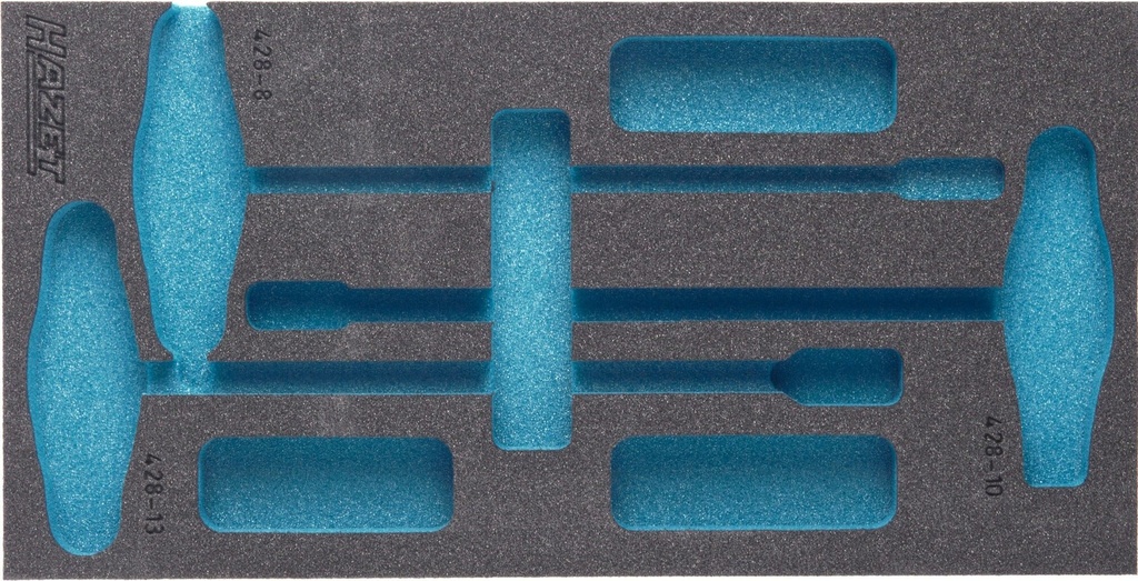 [163-122L] HAZET Garniture en mousse souple bimatière 163-122L ∙ L x l : 342 mm x 172 mm