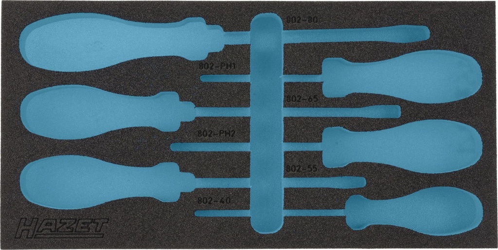 [163-184L] HAZET Garniture en mousse souple bimatière 163-184L ∙ L x l : 342 mm x 172 mm