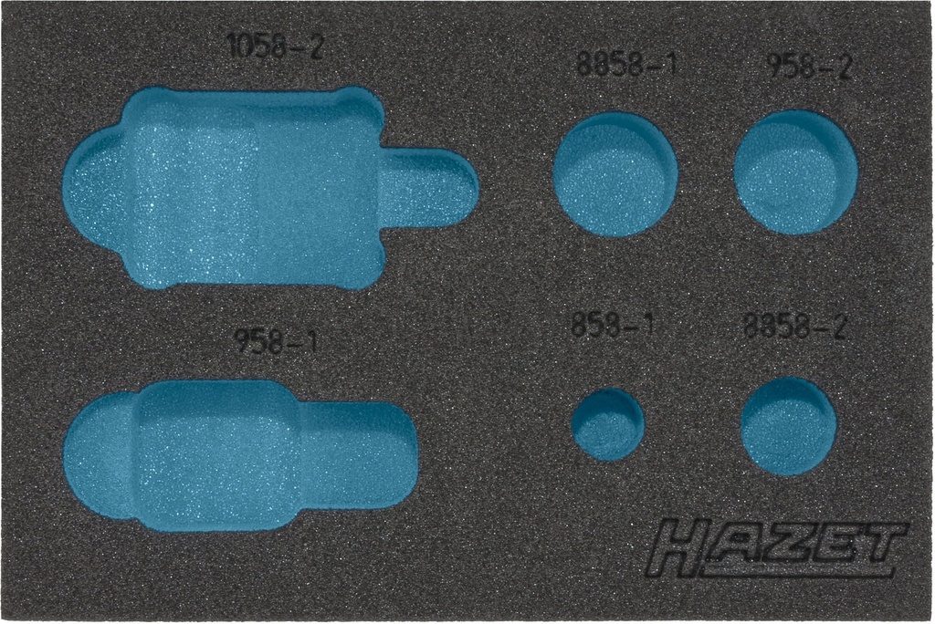 [163-217L] HAZET - Garniture en mousse souple bimatière