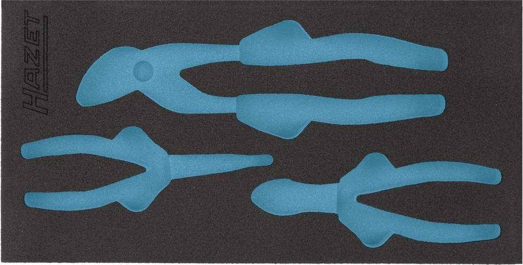 [163-269L] HAZET Garniture en mousse souple bimatière 163-269L ∙ L x l : 342 mm x 172 mm