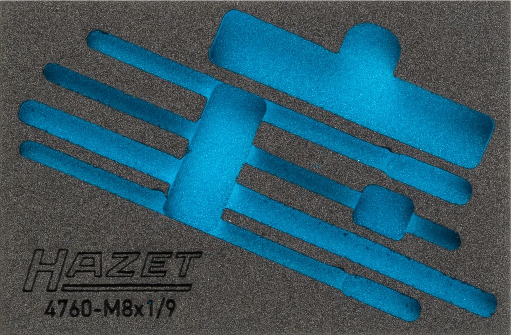 [163-321L] HAZET - Garniture en mousse souple bimatière