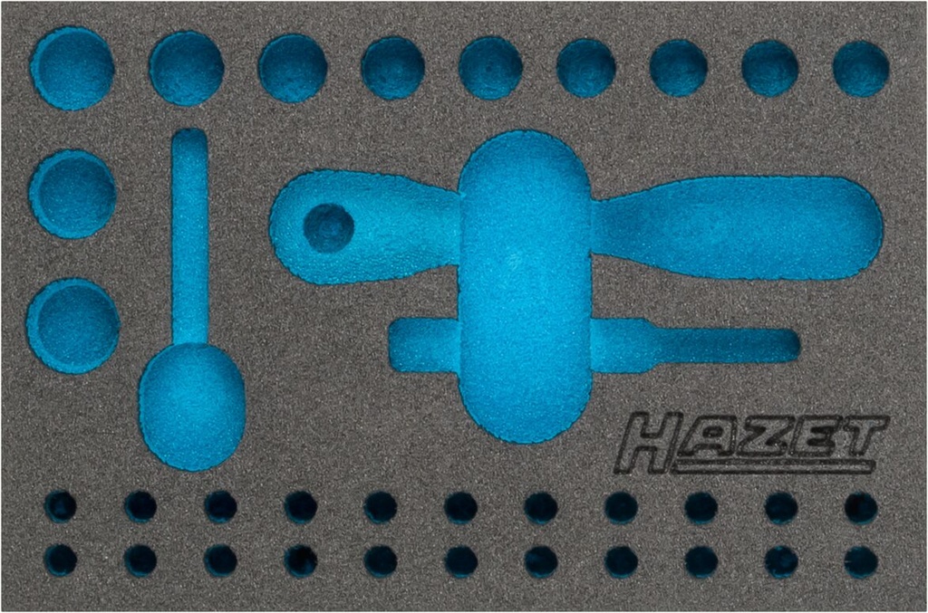 [163-341L] HAZET - Garniture en mousse souple bimatière