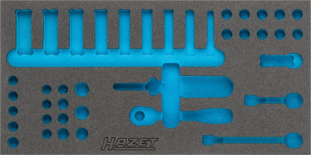 [163-354L] HAZET Garniture en mousse souple bimatière 163-354L ∙ L x l : 342 mm x 172 mm