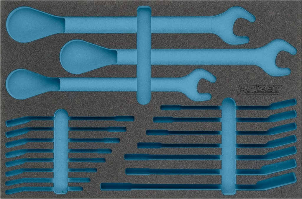 [163-366L] HAZET Garniture en mousse souple bimatière 163-366L ∙ L x l : 519 mm x 342 mm