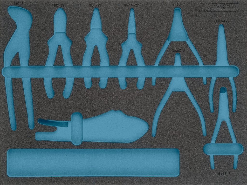 [163-370L] HAZET - Garniture en mousse souple bimatière