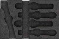 [163-467L] HAZET - Garniture en mousse souple bimatière