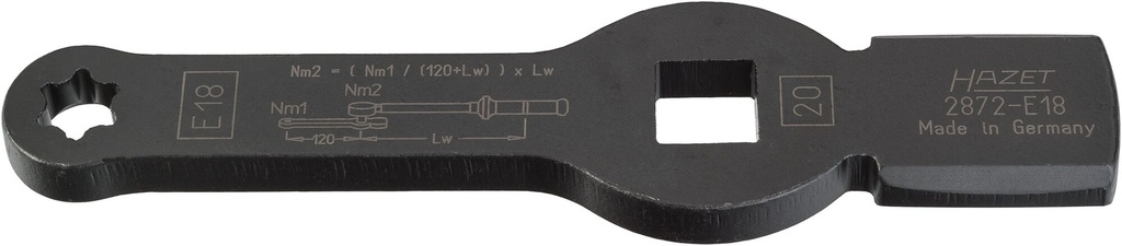 [2872-E18] HAZET - Clé à frapper TORX® avec 2 surfaces de frappe