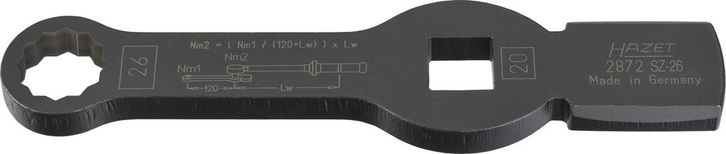 [2872SZ-26] HAZET - Clé polygonale à frapper ∙ à 12 pans ∙ avec 2 surfaces de frappe