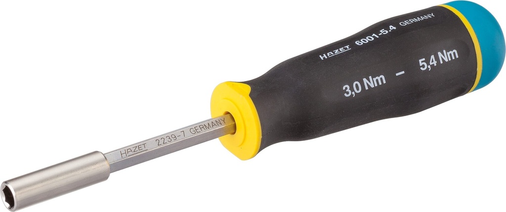 [6001-5.4/3] HAZET - Tournevis dynamométrique ∙ 6001 ∙ 0,4 – 5,4 Nm