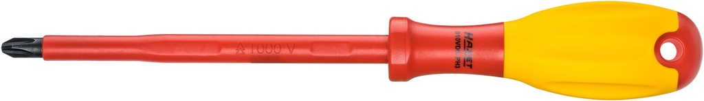 [810VDE-PH3] HAZET Tournevis d'électricien ∙ avec isolation de protection 810VDE-PH3 ∙ Profil Phillips PH ∙ Taille PH3