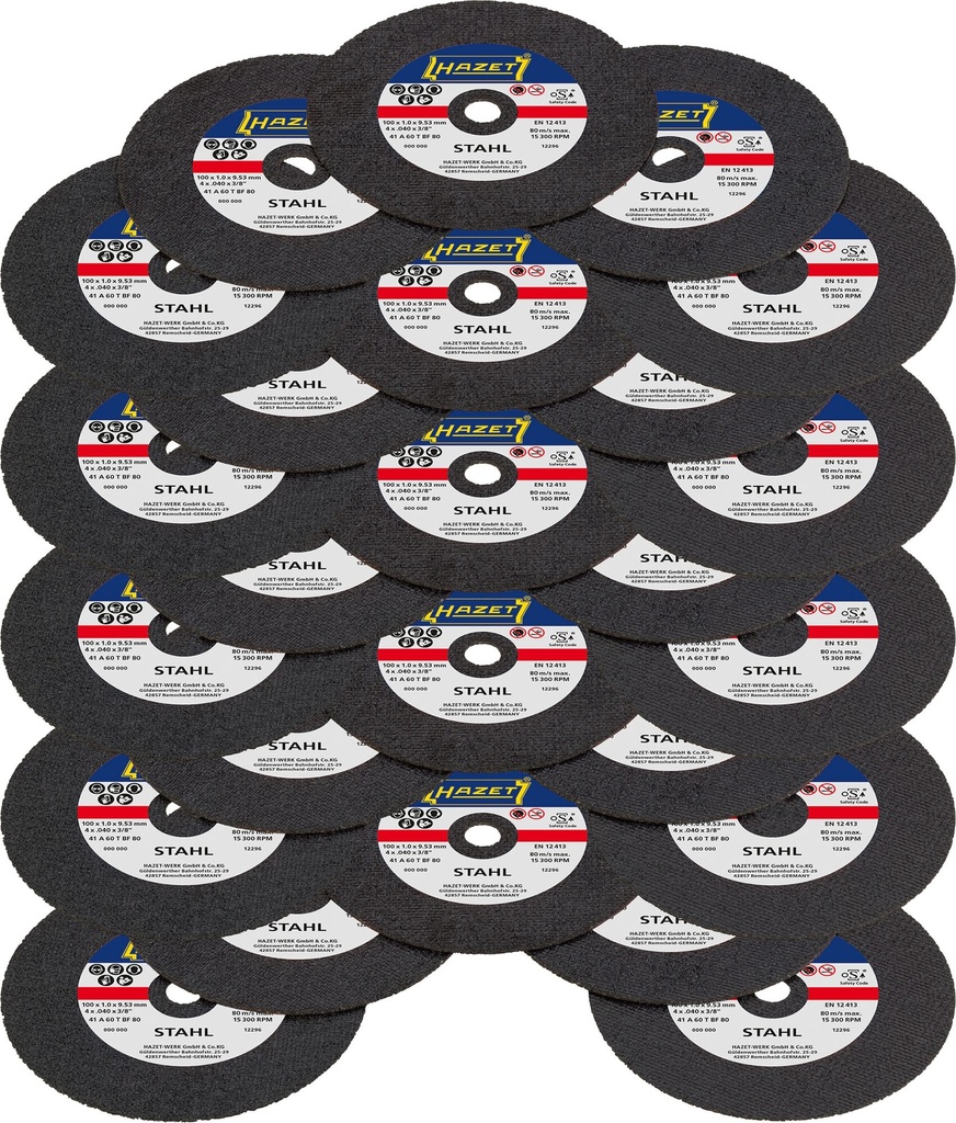 [9033P-08/25] HAZET - Jeu de disques à tronçonner ∙ 25 pièces