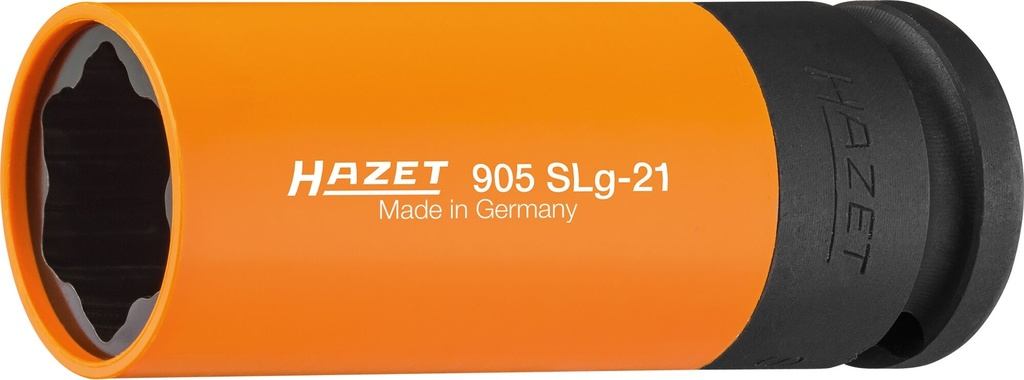 [905SLG-21] HAZET - Douille à chocs ∙ profil spécial ∙ taille 21 mm ∙ longueur : 86,8 mm