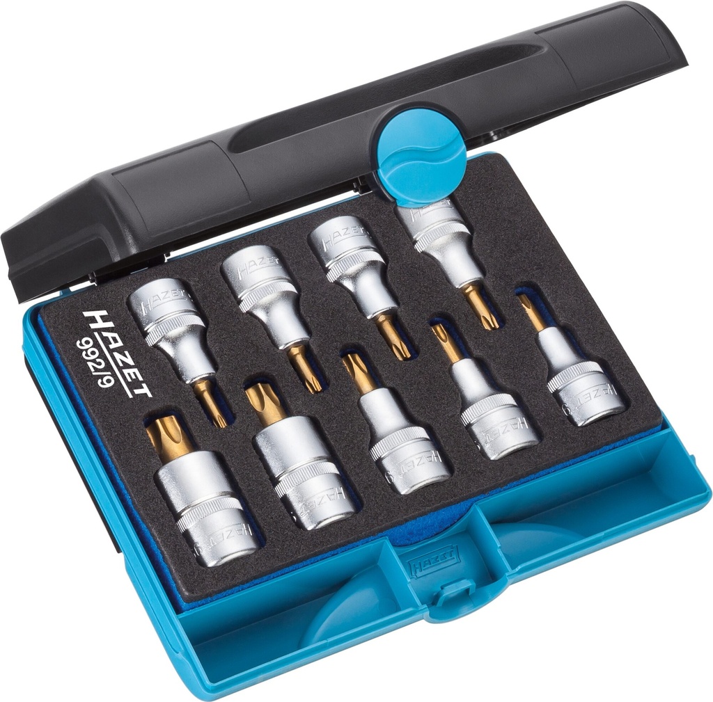 [992/9] HAZET - Jeu de douilles mâles ∙ TORX®