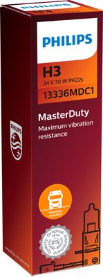 [⚠Déstockage] Philips H3 MasterDuty 24V 70W PK22s