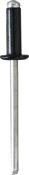 [A0009482] BLACK LARGE HEAD ALUMINIUM ALLOY RIVET Ø 4 X 12 mm BODYWORK (BOITE DE 20PV)