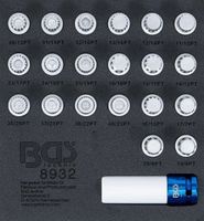 [8932BG] BGS - 8932 - Insert de servante d'atelier 1/6 : Jeu d’outils pour écrous antivol pour BMW 21 pièces
