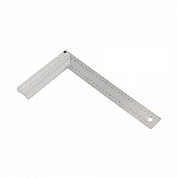WILMART - Equerre menuisier 300mm - talon alu - lame inox gravée -standard 