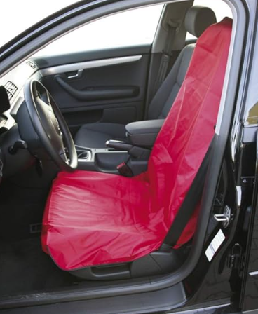 [500.8065] KSTools 500.8065 Housse de Protection de Siége Réutilisable rouge en nylon