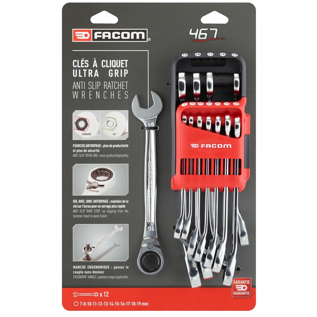 [467B.JP12PB] FACOM 467B.JP12PB JEU POCKET 12 CLES 467B