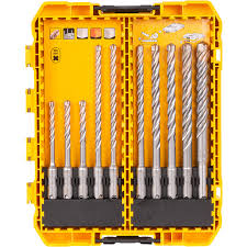 [DT70752-QZ] [⚠Déstockage] DEWALT - SDS+ XLR 10-PIÈCES (5, 6X2 (110MM), 6.5, 8, 10, 12 (160MM)), TOUGH CASE