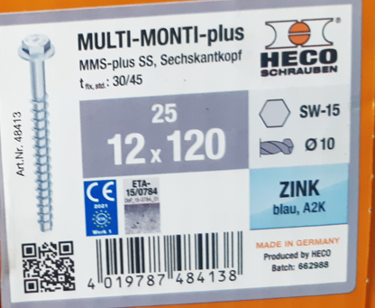 HECO 12x120 6 pans multi monti plus