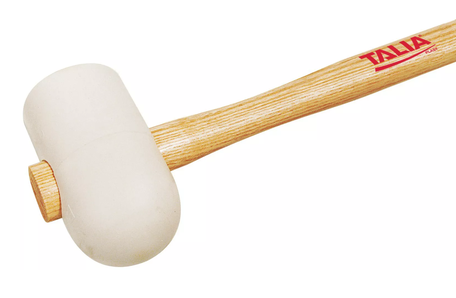 [471006] [⚠Déstockage] MAILLET CARRELEUR BLANC 1.150KG DIAM.90 MM