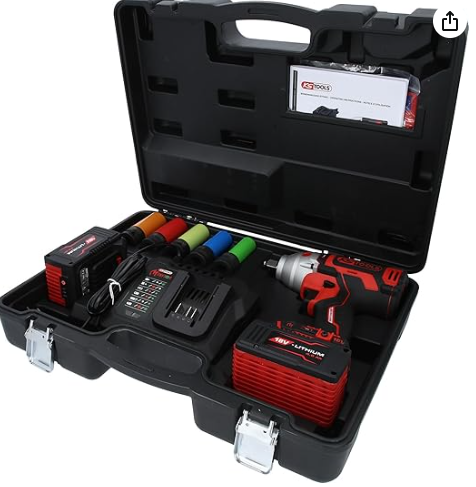 [515.6100] KSTools 515.6100 Jeu de tournevis à percussion sans fil KS Tools 515.6100 eMONSTER 1/2 pouce, 9 pièces