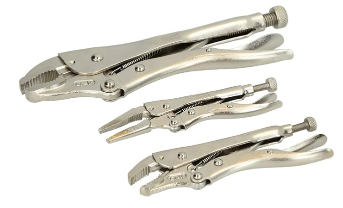 [BT065003] Brillant Tools BT065003 Pinces de verrouillage / Jeu de pinces étaux, 3 pcs