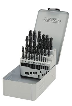 [330.1613] KS TOOLS 330.1613 Jeu de forets HSS-R 25 pièces 1–13 mm