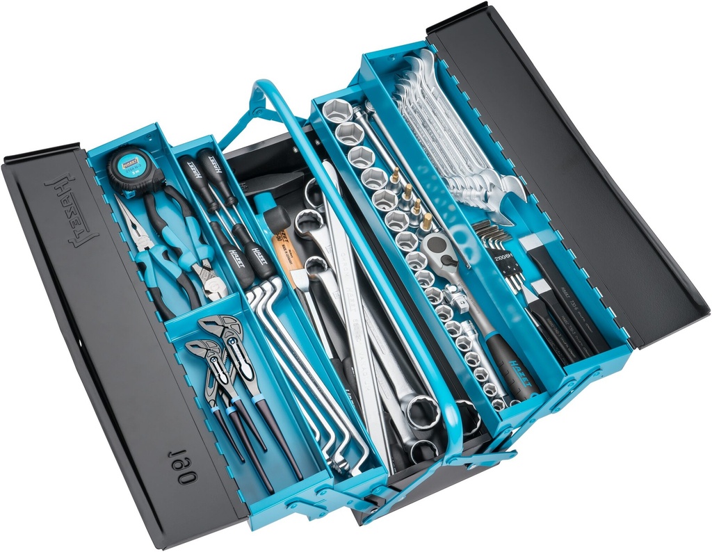 [190/80] HAZET - Caisse métallique à outils ∙ avec assortiment