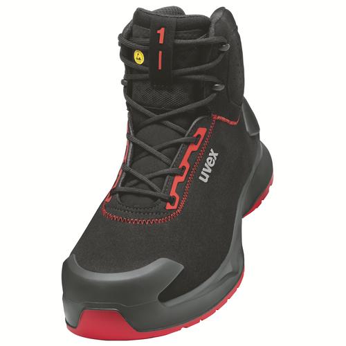 [6804.2-51] 68042 - uvex 1 x-craft Chaussure de sécurité S3L  noir, rouge Largeur 11 (51)