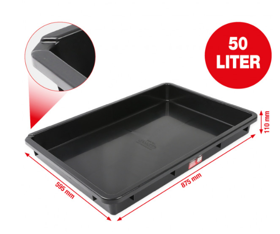 [150.9592] KSTools 150.9592 Bac de récupération d’huile / Bac à usage multiple, 50 litres