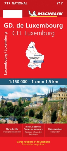 CARTE ROUTIER.LUXEMBOURG MICHELIN (PIECE)