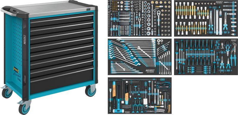 [179NXL-8/440] HAZET - Servante d'atelier servante d'atelier Assistent ∙ avec assortiment