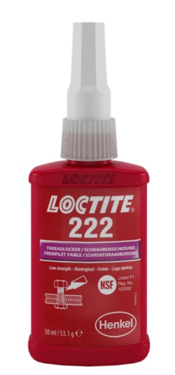 195743 - LOCTITE 222, 50 ml Bottle (S00016441)
