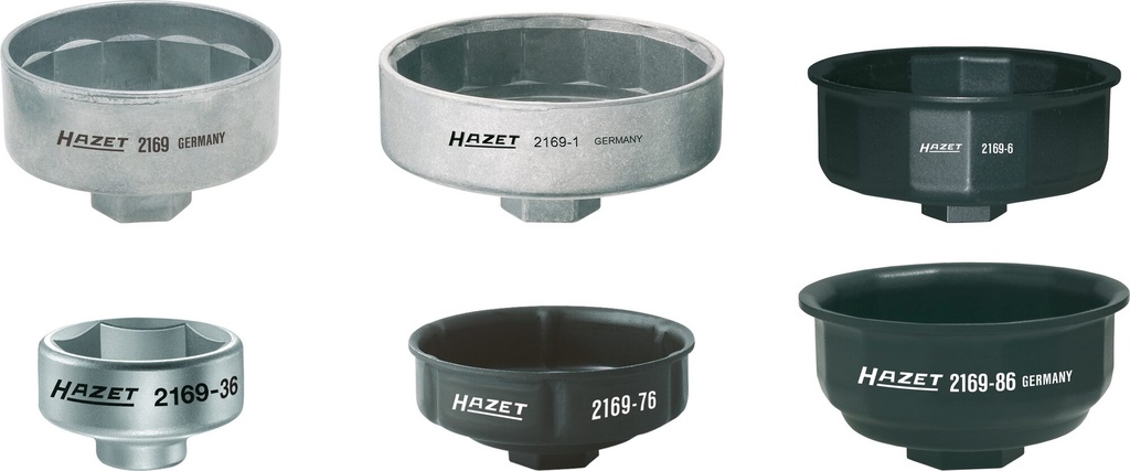[2169/6] HAZET - Jeu de clés pour filtres à huile
