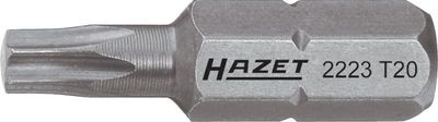 [2223-T15] [⚠Déstockage] HAZET Embout-tournevis (bit) 2223-T15 ∙ Hexagone massif 1/4 pouce (6,3 mm) ∙ Profil TORX® intérieur ∙ Taille T15