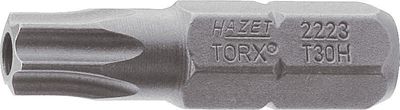 [2223-T20H] [⚠Déstockage] HAZET Embout-tournevis (bit) 2223-T20H ∙ Hexagone massif 1/4 pouce (6,3 mm) ∙ Profil TORX® « tamper résistant » ∙ Taille T20H